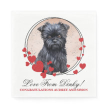 Affen Pinscher Red Heart Wedding Dog Foto