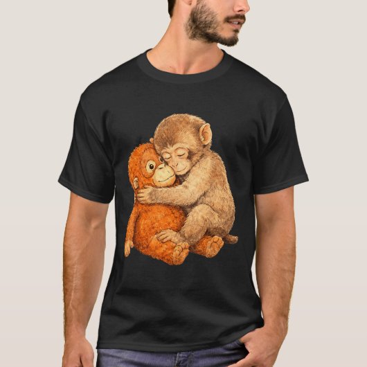 Affen punch Grafik T-Shirt (Vorderseite)