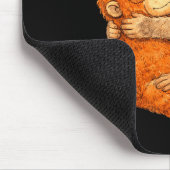 Affen punch Grafik T-Shirt Mousepad (Ecke)