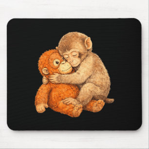 Affen punch Grafik T-Shirt Mousepad