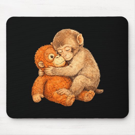 Affen punch Grafik T-Shirt Mousepad (Vorne)