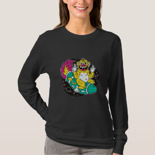 Affen-Raketen-Weltraum T-Shirt