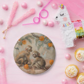 Affen - Runde Papierplatten Pappteller (Party)