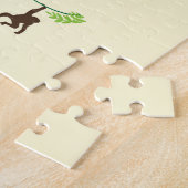 Affen schwingen auf Baum Puzzle (Seite)
