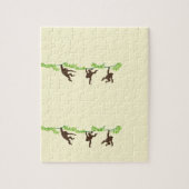 Affen schwingen auf Baum Puzzle (Vertikal)
