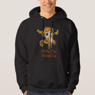 Affen sehen Affen tun Zoo Tier Primat Tierpfleger Hoodie
