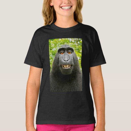 Affen-Selfie T-Shirt (Vorderseite)