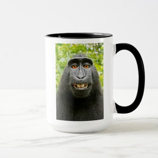 Affen-Selfie Tasse (Rechts)