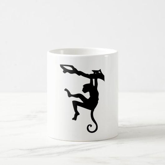 Affen-Silhouette Kaffeetasse (Mittel)