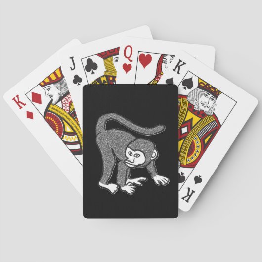 Affen Spielkarten-Deck Spielkarten (Rückseite)