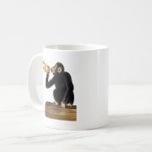 Affen spielt Trumpf 2 Kaffeetasse (Vorderseite Links)