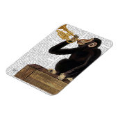 Affen spielt Trumpf 2 Magnet (Linke Seite)