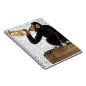 Affen spielt Trumpf 2 Notizblock (Rechte Seite)