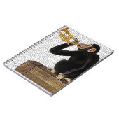 Affen spielt Trumpf 2 Notizblock (Linke Seite)