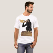 Affen spielt Trumpf 2 T-Shirt (Vorne ganz)