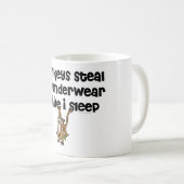 Affen stehlen meine Unterwäsche! Kaffeetasse (VorderseiteRechts)