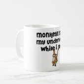Affen stehlen meine Unterwäsche! Kaffeetasse (Vorderseite Links)