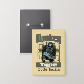 Affen-Tastatureingabe, Code läuft lustig Vollstack Button (Vorderseite/Rückseite)