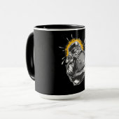Affen-Turnhalle Tasse (Vorderseite Links)