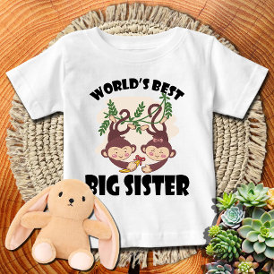 Affen über die beste große Schwester der Weinwelt Baby T-shirt