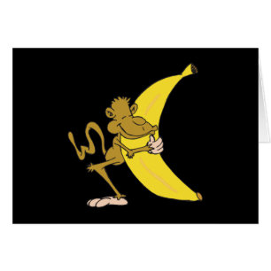 Affen umarmen Banane