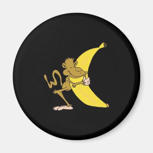 Affen umarmen Banane Magnet (Vorne)