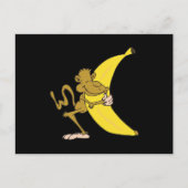 Affen umarmen Banane Postkarte (Vorderseite)