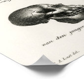 Affen und Apfelschädel Poster (Ecke)