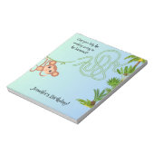 Affen und Bananen mahlen Geburtstagskompositionen Notizblock (Rotiert)