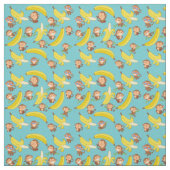 Affen und Bananen Stoff (Muster)