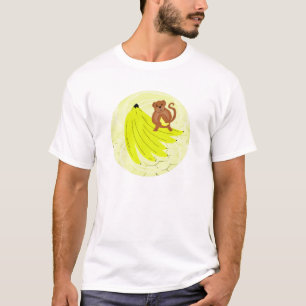 Affen und Bananen-T - Shirt