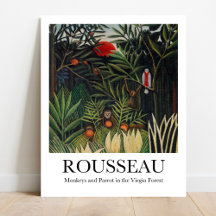 Affen und Parrot Jungfrau Forest Henri Rousseau