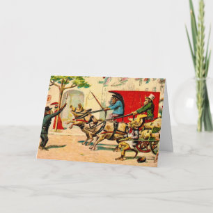 Affen und Schweinekarte Karte