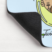 Affen Vater von Twin Boys Tshirts and Gifts Mousepad (Ecke)