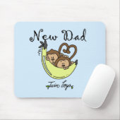 Affen Vater von Twin Boys Tshirts and Gifts Mousepad (Mit Mouse)