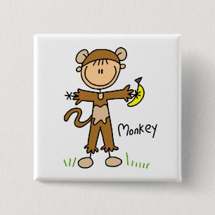 Affen-Verkleidungs-T-Shirts und Geschenke Button