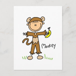 Affen-Verkleidungs-T-Shirts und Geschenke Postkarte