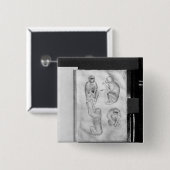 Affen, vom Vallardi Album Button (Vorne & Hinten)