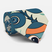 Affen Wasserfarbenes benutzerdefiniertes Muster Krawatte (Gerollt)