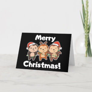 Affen Weihnachten Tiere Affen Frohe Weihnachten H