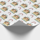 Affen Weihnachtsbrief Wintertiere Affen Geschenkpapier (Ecke)