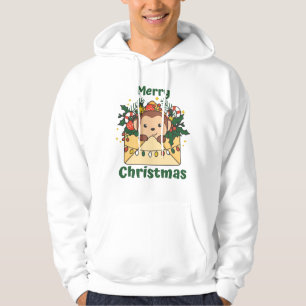 Affen Weihnachtsbrief Wintertiere Affen Hoodie