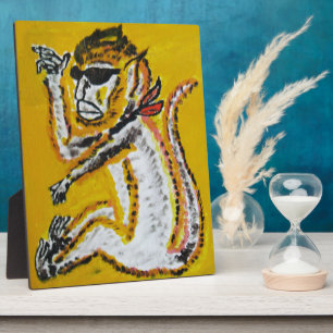 Affen-Zirkus-Kunst Fotoplatte