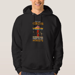 Affen Zirkus Zoo Tier Schimpanse Affe Hoodie