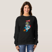 Affen zum Mond Amc Kurz Squeeze Sweatshirt (Vorne ganz)