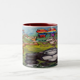 Affen Zwei-Tone-Kaffee-Tasse Zweifarbige Tasse