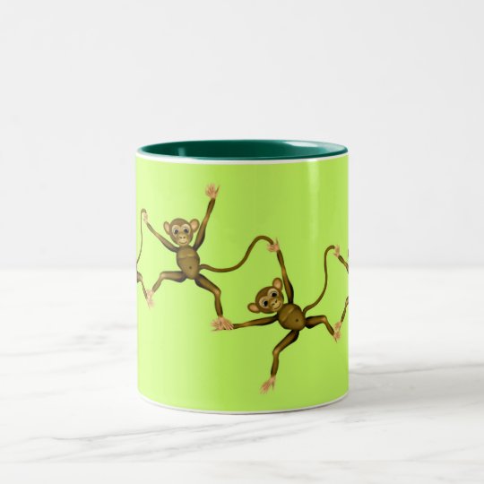 Affen Zweifarbige Tasse