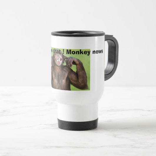 Affenachrichten! Reisebecher (VorderseiteRechts)