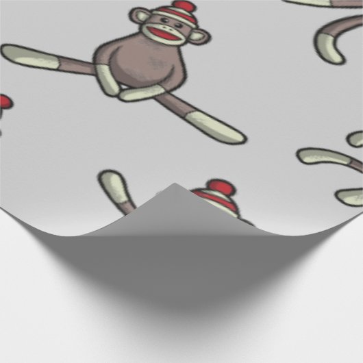 Affenaktion Geschenkpapier (Ecke)