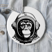 Affenastronaut Button (Beispiel)